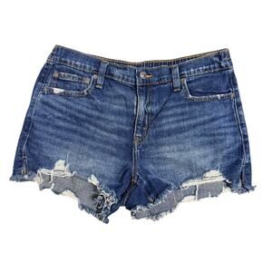 Aerie Denim Short W/ Elastic Waistband Size Medium